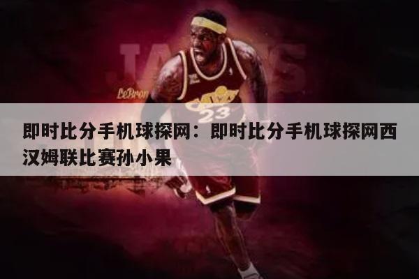 即时比分手机球探网:即时比分手机球探网西汉姆联比赛孙小果